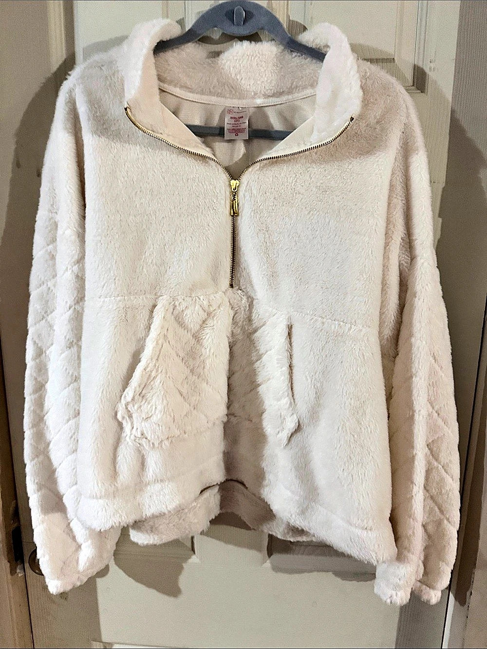 No Boundaries Teddy Fleece Jacket in Cream Size 3XL Like New